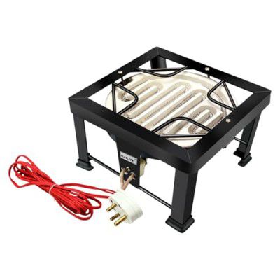 ALFALITE 1500W SQ-BLACK Electric Kitchen Cooking Heater And Room Heater Electric Cooking Heater