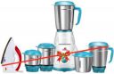 Alibaba Super Combo 750 W Magic Dry Iron (White, Red) & Starlet Five Star 5 Jar 550 Mixer Grinder (5 Jars, White & Sea Green)...