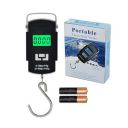 Aliston Electronic Portable Fishing Hook Type Digital LED Screen Luggage Weighing Scale, 50 kg/110 Lb (Black)...