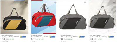 Aliva Aliya Luggage Duffel Bags Start ₹178