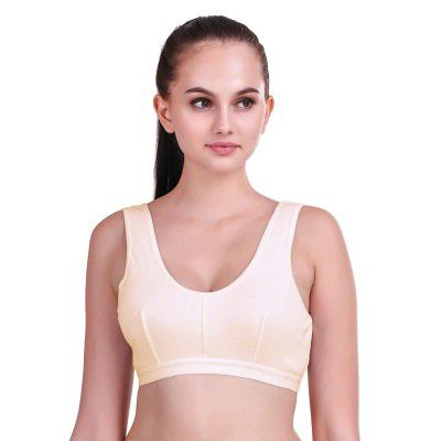 ALIVE Non-Padded Full Coverage High Impact Regular Wirefree Bra for Women and Girls