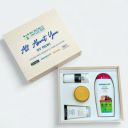 All About You by RKWI- Complete Self Care Gift Box with Thrive Co. Underarm Roll On, Streax Hair Mask, Mamaearth Onion Shampoo & Neutrogena Face Wash...