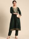 all about youPleated Chanderi Silk Kurta with Trousers...