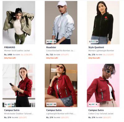 [ All Brand ] Women's Jacket at 90% Off | Start @ 215