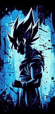 All-Good Goku Wall Sticker Anime self Adhesive Wall Poster for Room(Size_12x18 inch,Multicolor,self Adhesive Paper)