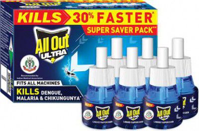 All Out Ultra Mosquito Vaporiser Refill (6 x 45 ml)