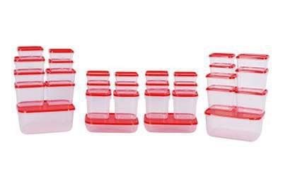 All Time Plastics Polka Container Set, 31-Pieces