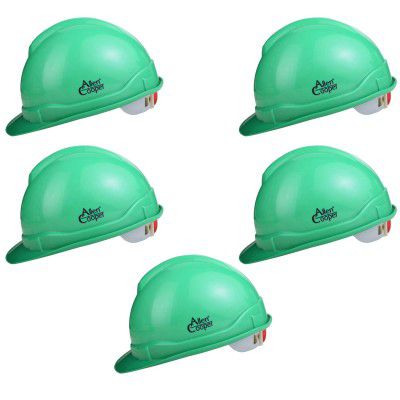 Allen Cooper Indsutrial Safety Helmet SH-721, Plastic Cradle with Ratchet Adjustable Headband - Green 