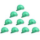 Allen Cooper Indsutrial Safety Helmet SH-721, Plastic Cradle with Ratchet adjustable Headband - GREEN (Pack Of 10)...