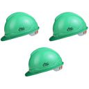 Allen Cooper Indsutrial Safety Helmet SH-721, Plastic Cradle with Ratchet adjustable Headband - GREEN (Pack Of 3)...