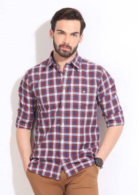 Allen Solly Men Slim Fit Checkered Casual Shirt