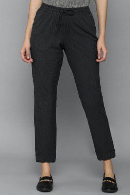 Allen Solly  Women Regular Fit Grey Polycotton Trousers
