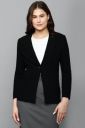 Allen Solly  Women Solid Single Breasted Casual Blazer  (Black)...