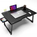 Alliance Wood Portable Laptop Table (Finish Color - BLACK)...