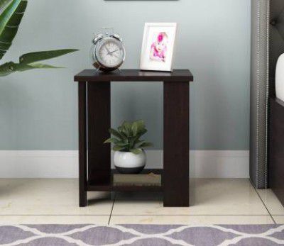 Allie Wood Facile Engineered Wood Bedside Table (Finish Color - Flowery Wenge Finish, Pre-assembled)