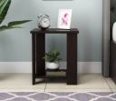 Allie Wood Facile Engineered Wood Bedside Table (Finish Color - Flowery Wenge Finish, Pre-assembled)...