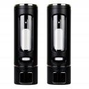 Alligator Multi Purpose Chrome ABS Plastic Soap/Shampoo/Sanitizer/Conditioner/Lotion Gel Dispenser for Bathroom Kitchen 400 ML-Black (Pack of 2)...