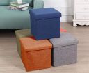 ALMAND Fabric Living Foldable Storage Bins Box Cube,Multi Colour(30X30X30 Cm) (1 Pcs), Multi-coloured...