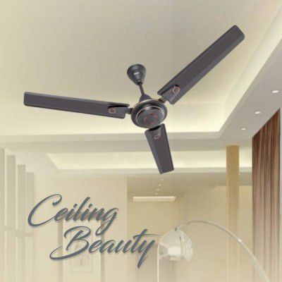 Almo DECO 1200 mm (48 inch) High Speed Decorative Ceiling Fan CNC Winded Anti Dust 1200 mm Anti Dust 3 Blade Ceiling Fan  (Brown in, Pack of 1)