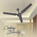 Almo DECO 1200 mm (48 inch) High Speed Decorative Ceiling Fan CNC Winded Anti Dust 1200 mm Anti Dust 3 Blade Ceiling Fan  (Brown in, Pack of 1)...