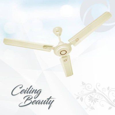 Almo Flora Ivory 1200 mm (48inch) High Speed Anti Dust 3 Blade Decorative Ceiling Fan 1200 mm 3 Blade Ceiling Fan  (Anti Dust | Ivory | Pack of 1)