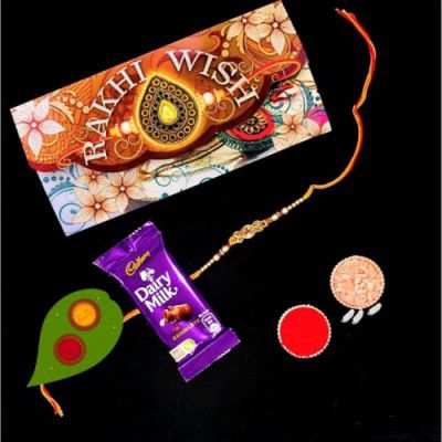 Almoda Creations Rakhi Combo Set for Brother