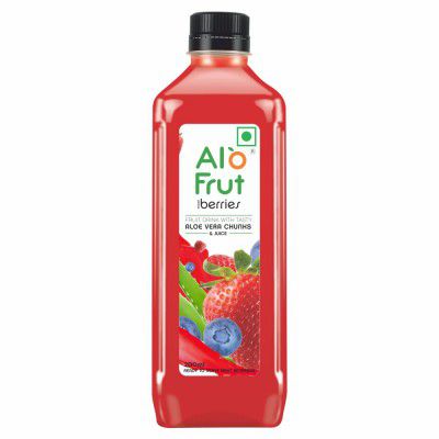 Alo Frut Berries Aloevera Juice With Aloevera Chunks 200ml (Pack of 48) 