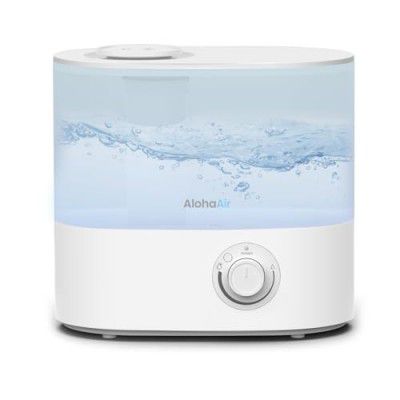 AlohaAir Humidifiers for Room, Cool Mist Top Fill Essential Oil Diffuser, 4.0L Humidifier for Home, Bedroom, Baby, and Plants, 7 Color Lights, Quiet, 360° Nozzle, Auto Shut-Off