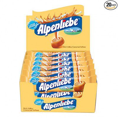 Alpenliebe Gold, Caramel Candy Stick Pack, 720 g- Pack of 20