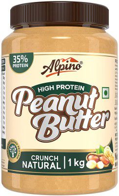Alpino High Protein Natural Peanut Butter Crunch 1 KG