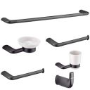 ALTON Gun Brass, 6-Piece Bathroom Accessories Set, (Towel Rail, Towel Ring, Soap Dish, Tumbler Holder, Toilet Paper Holder, Robe Hook)...
