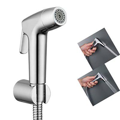 ALTON SHR20940 Dual Flow Health Faucet with SS-304 Grade 1.25 Meter Flexible Hose Pipe and Wall Hook