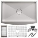 ALTON Stainless Steel, Handmade Kitchen Sink (Matte, 36x22x9 INCH)...