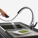 ALTON TSL18035 Single Lever Kitchen Sink Mixer with 360 Swivel Spout and Pull-Down Dual Flow Sprayer (Silver)...