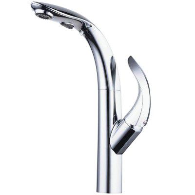 ALTON TSL18045 Zinc Single Lever Kitchen Sink Mixer with 360 Swivel Spout and Pull-Down Dual Flow Sprayer Chrome Finish