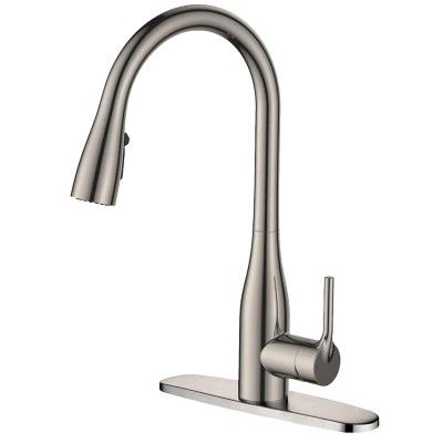 ALTON TSL18065 Single Lever Sink Mixer with 3 Flow Pull-Down Sprayer (Brushed Nickel)