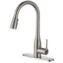 ALTON TSL18065 Single Lever Sink Mixer with 3 Flow Pull-Down Sprayer (Brushed Nickel)...