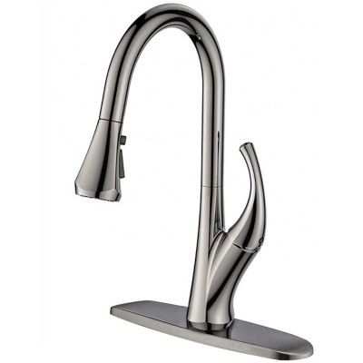 ALTON Zinc Brushed Finish Single Lever Sink Mixer with 3-Flow Pull-Down Sprayer TSL18040