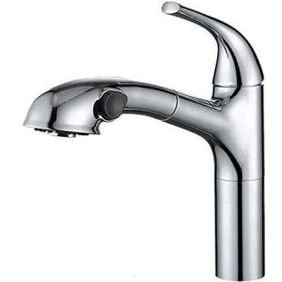 ALTON Zinc Single Lever Sink Mixer with Dual Flow Pull-Down Sprayer (Chrome)