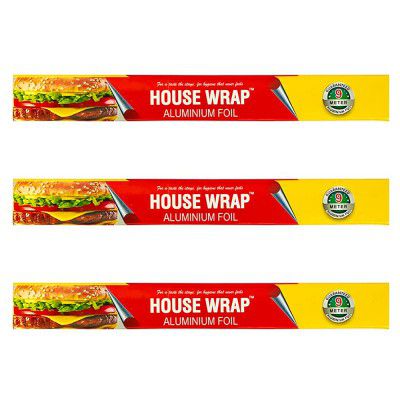 Aluminium Foil Total 27 Meter for Food Packing, Cooking, Baking | Foil Paper for Food Wrap 11 Microns Thickness