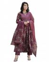 Alvami Women Anarkali Kurta and Pant Set with Dupatta...