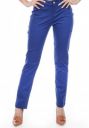Amadore Regular Fit Women Blue Cotton Lycra Blend Trousers...