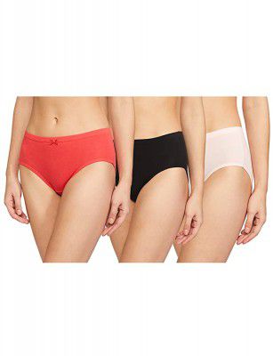 Amante Inner Elastic Cotton Hipster Panty Pack- Pack of 3