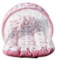 AMARDEEP Cotton Modern Toddler Mosquito And Insect Protection Net/Mattress Pink Teddy Print 70*40Cms...