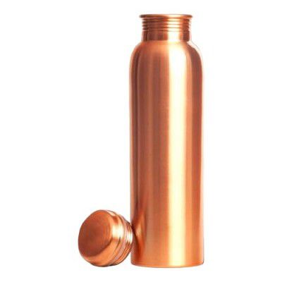 AMARY Pure Copper Water Bottle | (1L, Pack of 1)