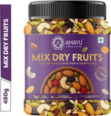 AMAYU Premium Mix Dry Fruits | Panchmeva (1 x 450 g)