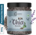 AMAYU Raw Organic for Weight Loss & Eating| Omega 3, Zinc&Fiber, Rich in Calcium Combo Chia Seeds  (200 g)...