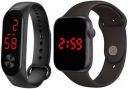 AMAZICA SDW AND M2 BLACK DIGITAL WATCH FOR NEW GENERATION KIDS Smartwatch  (Black Strap, FREE)...