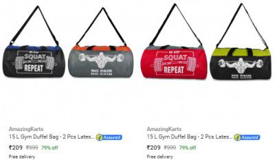 Amazingkarts Duffel Bags Flat ₹249