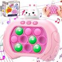 Amazm Light-Up Popit Bubble Pop It Sensory Fidget Toy, Electronic Quick Push Game Console,Handheld Musical Puzzle Pop Up Fidget Memory Game, Birthday Gifts for Boys and Girls, Stress Relief Toy...